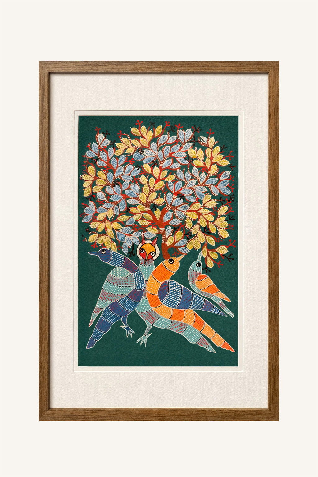 Feathered Canopy Gond Art