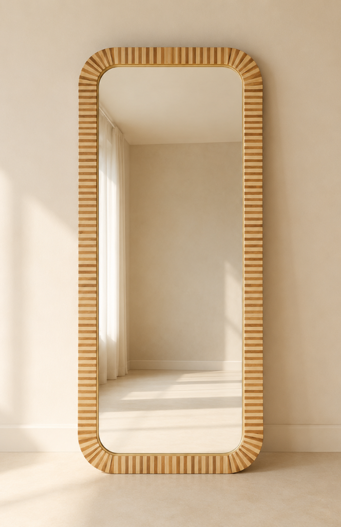 Sunray Border Floor Mirror