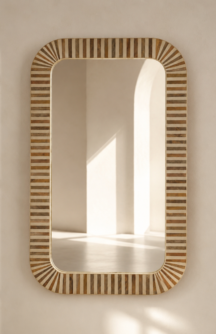 Sunray Border Wall Mirror