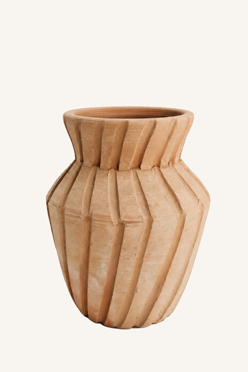 Pleated Clay Pot