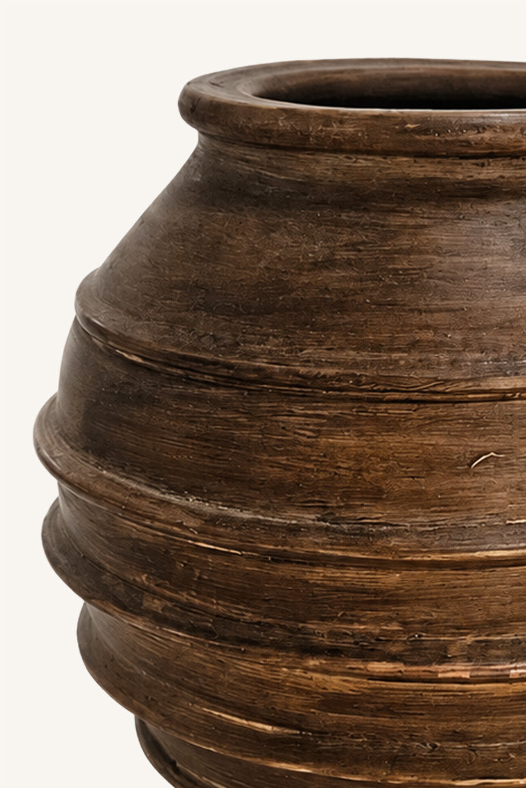 Walnut Coil Pot